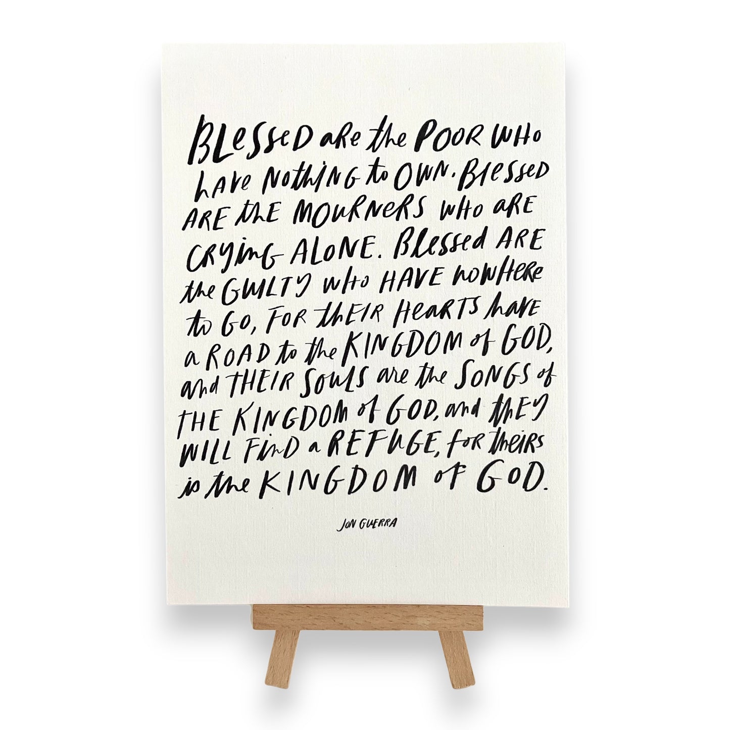 Kingdom of God Lyric Print