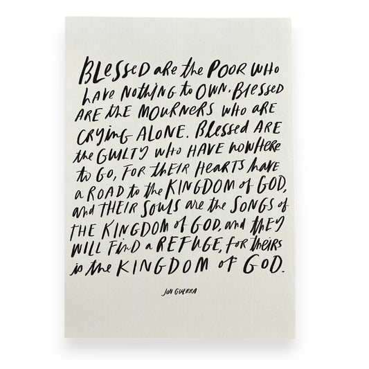 Kingdom of God Lyric Print