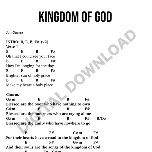 Kingdom of God - Chord Chart