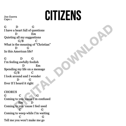 Citizens - Chord Chart