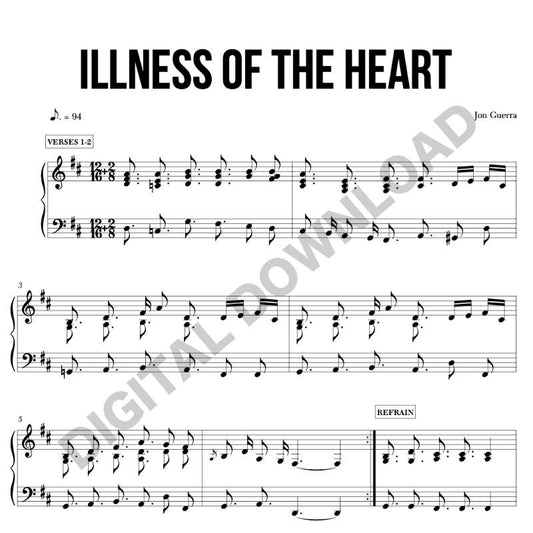 Illness of the Heart PIANO SCORE