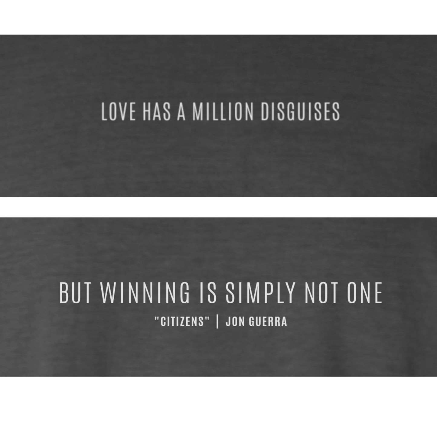 Citizens "But winning is simply not one" Lyric T-Shirt