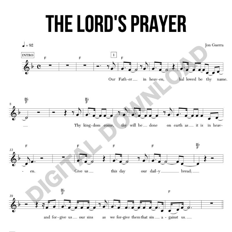 The Lord's Prayer - Chord Chart/Lead Sheet